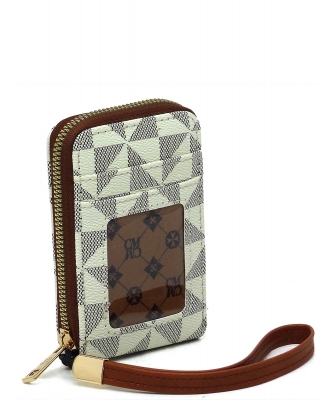 PM Monogram Accordion Card Holder Wallet Wristlet PM024 IVORY